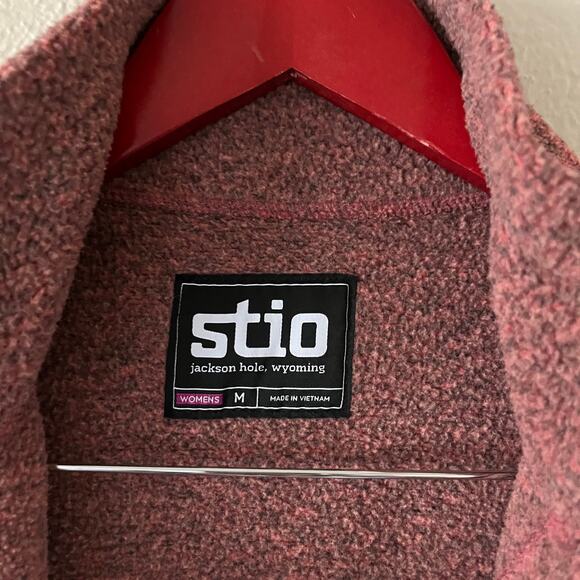 Stio Sweetwater fleece Jacket desert coral heather red - Picture 5 of 8